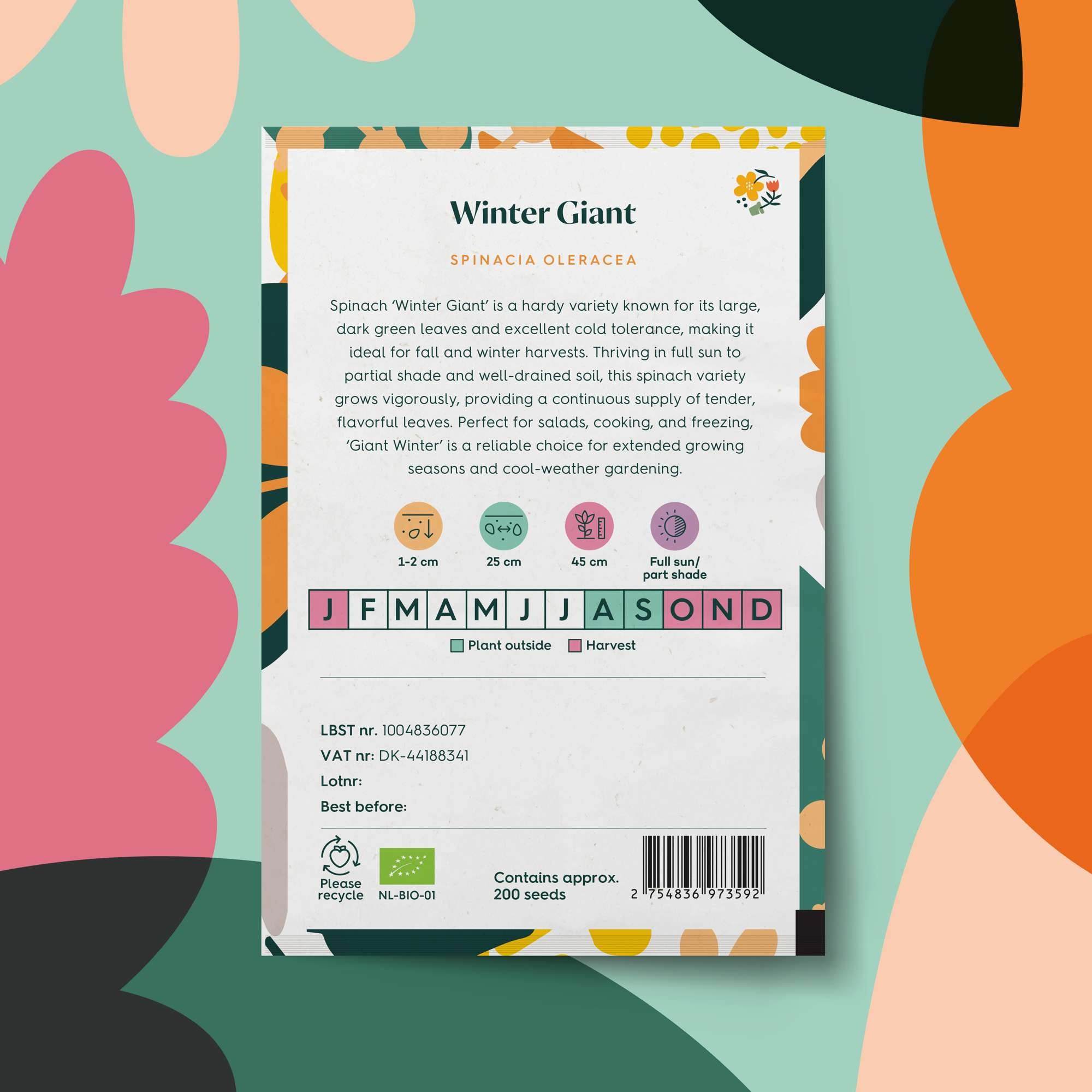 Spenat 'Winter Giant' (frö)